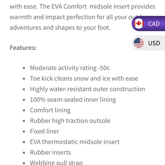 Latinate snowmobile/ice fishing boot - Picture 8 of 10